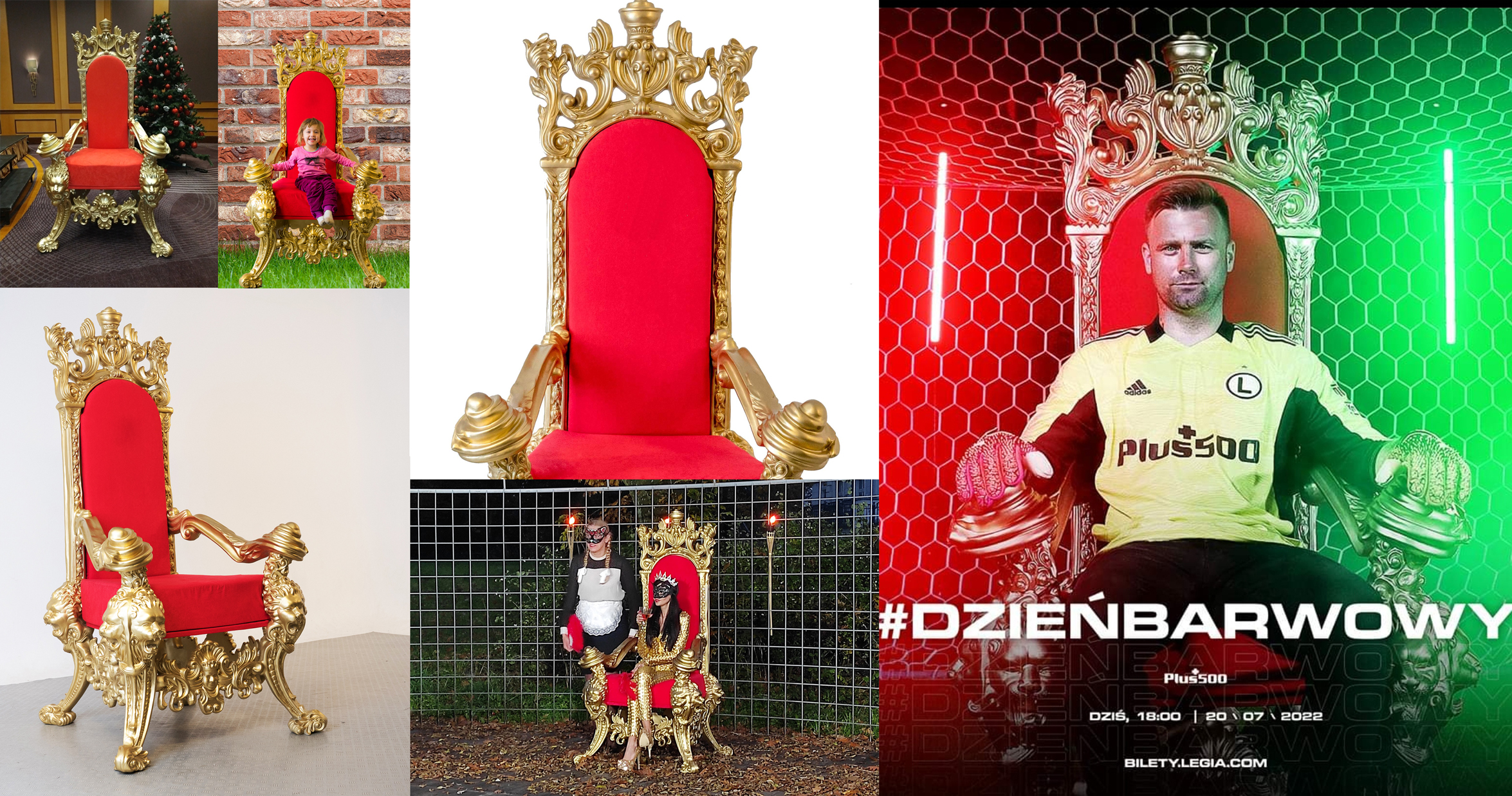 Złoty tron dla Mikołaja , Gwiazdy, solenizanta , na plan filmowy zdjęciowy wesele